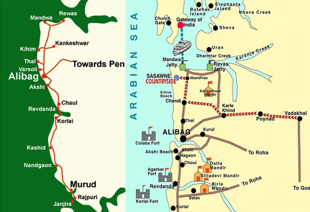 Alibaug Map 